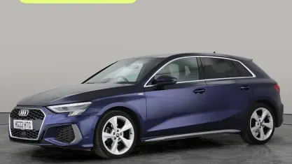 Used Audi A3 Sportback S-Line 110 HP (80 kW) 2022 Blue Hatchback