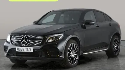 Used Mercedes GLC220 AMG Line Premium 170 HP (125 kW) 2018 Black Coupe
