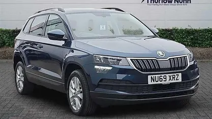 Used Skoda Karoq SE Technology 116 HP (85 kW) 2019 Blue SUV