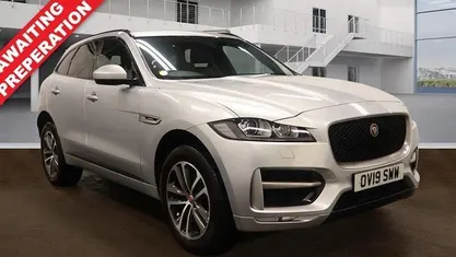 Silver Used 2019 Jaguar F-Pace R-Sport SUV | £14,799 (Fair price)