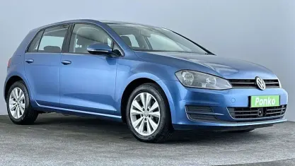 Used VW Golf VII SE 105 HP (77 kW) 2013 Blue Hatchback