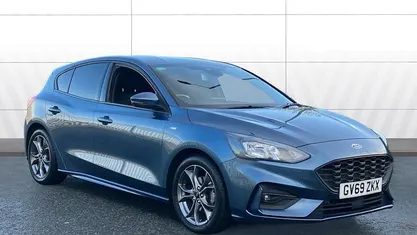 Blue Used 2020 Ford Focus ST-Line Hatchback | £10,715 (Fair price)