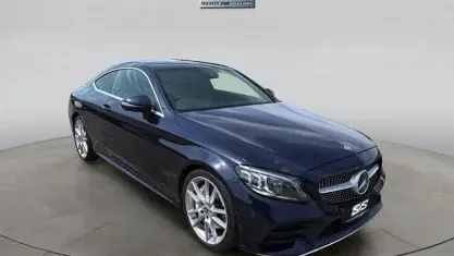 Used Mercedes C300 AMG Line Premium 245 HP (180 kW) 2019 Blue Coupe