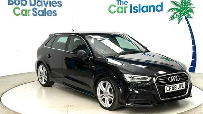 Used Audi A3 Sportback S-Line 150 HP (110 kW) 2019 Black Hatchback