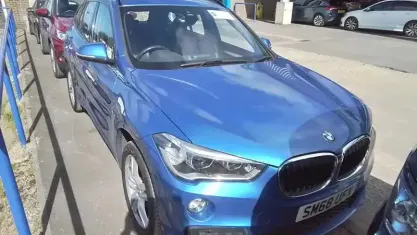 Used BMW X1 Comfort Edition 192 HP (141 kW) 2018 Blue SUV