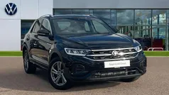 Deep black pearlescent Used 2025 VW T-Roc R-line SUV | £28,286 (Fair price)