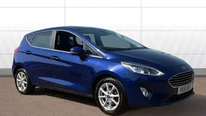 Used Ford Fiesta Zetec 101 HP (74 kW) 2018 Blue Hatchback