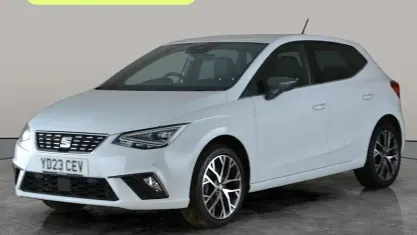 Begagnad Seat Ibiza XCELLENCE Lux 110 HK (80 kW) 2023 Vit Halvkombi