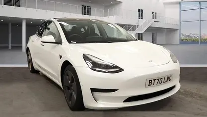 White Used 2020 Tesla Model 3 Standard Range Plus Sedan | £14,650 (Fair price)
