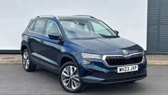 Petrol blue metallic Used 2023 Skoda Karoq SE L SUV | £24,995 (Fair price)