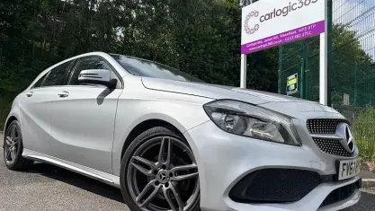 Used Mercedes A180 AMG line 109 HP (80 kW) 2017 Silver Hatchback