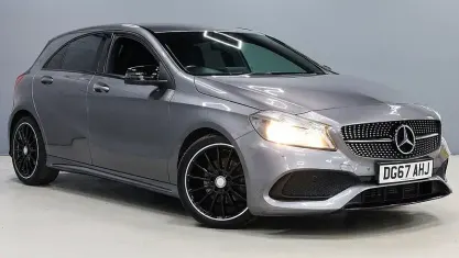 Used Mercedes A200 AMG line 156 HP (114 kW) 2017 Grey Hatchback