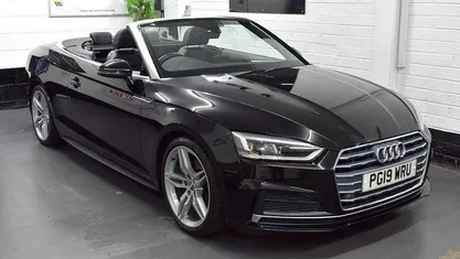 Used Audi A5 Cabriolet S-Line 190 HP (139 kW) 2019 Black Cabriolet