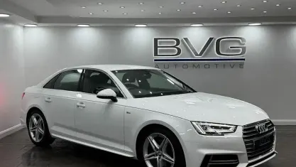 Usado Audi A4 S-Line 150 CV (110 kW) 2017 Blanco Berlina