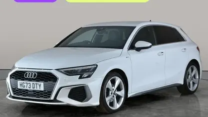 Used Audi A3 Sportback S-Line 150 HP (110 kW) 2023 White Hatchback