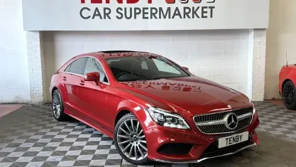 Used Mercedes CLS220 AMG Line Premium 177 HP (130 kW) 2016 Red Coupe