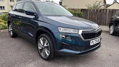 Lava blue metallic Used 2023 Skoda Karoq SE L SUV | £22,495 (Fair price)