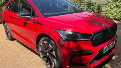 Used Skoda Enyaq iV SportLine 194 kW (265 HP) 2022 Red SUV