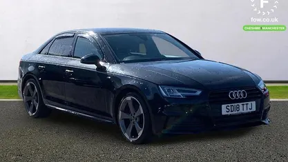 Used Audi A4 Black Edition 150 HP (110 kW) 2018 Black Sedan