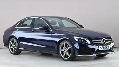 Begagnad Mercedes C220 AMG line 170 HK (125 kW) 2016 Blå Sedan