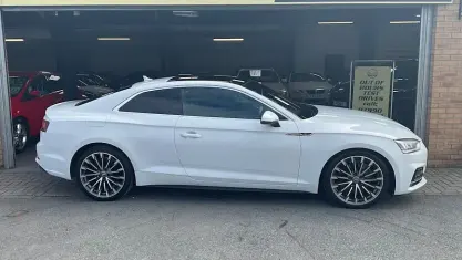 Used Audi A5 S-Line 190 HP (139 kW) 2018 White Coupe