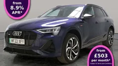 Blue Used 2022 Audi e-tron Black Edition SUV | £31,226 (Fair price)
