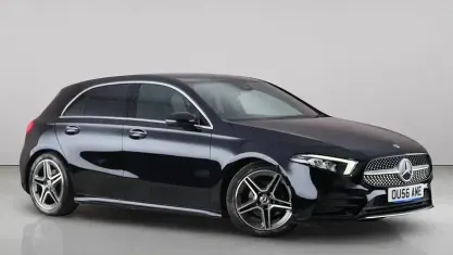 Used Mercedes A200 AMG line 163 HP (119 kW) 2019 Black Hatchback