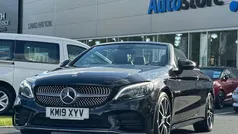 Black Used 2019 Mercedes C300 AMG Line Premium Cabriolet | £22,500 (Fair price)