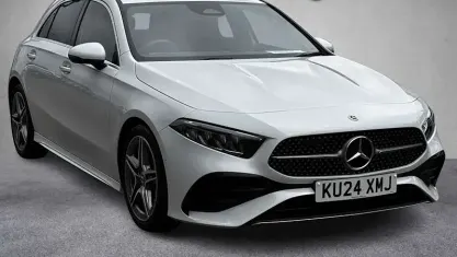 Used Mercedes A180 AMG line 136 HP (100 kW) 2024 White Hatchback