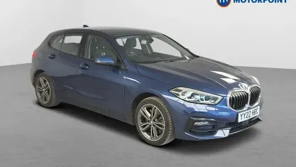 Used BMW 120 Sport Line 190 HP (139 kW) 2021 Blue Hatchback