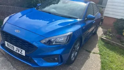 Used Ford Focus ST-Line 125 HP (91 kW) 2019 Blue Hatchback