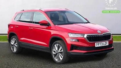 Used Skoda Karoq SE L 116 HP (85 kW) 2023 Red SUV