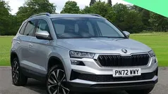 Brilliant silver metallic Used 2022 Skoda Karoq SE L SUV | £21,295 (Fair price)
