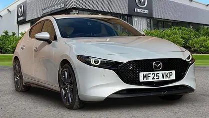 Used Mazda 3 Exclusive-Line 140 HP (102 kW) 2025 White Hatchback