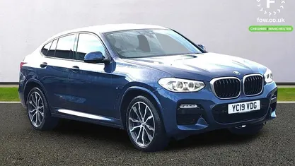 Blue Used 2019 BMW X4 M Sport SUV | £24,299 (Fair price)