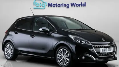 Used Peugeot 208 Allure 82 HP (60 kW) 2018 Black Hatchback