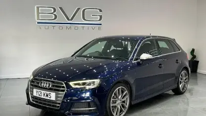 Begagnad Audi S3 Sportback 310 HK (228 kW) 2017 Blå Halvkombi