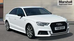 White Used 2018 Audi A3 Black Edition Sedan | £16,636 (Fair price)