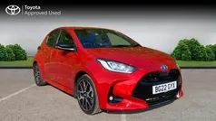 Scarlet flare Used 2021 Toyota Yaris Hybrid Hatchback | £17,490 (Fair price)