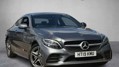 Used Mercedes C200 AMG line 184 HP (135 kW) 2019 Grey Coupe