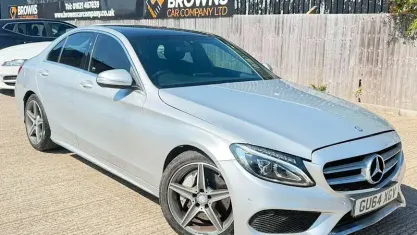 Used Mercedes C250 AMG line 204 HP (150 kW) 2014 Silver Sedan