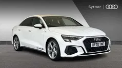 White Used 2021 Audi A3 S-Line Sedan | £21,000 (Fair price)