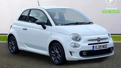 White Used 2019 Fiat 500 S Hatchback | £8,699 (Fair price)