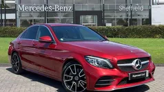 Red Used 2020 Mercedes C300 AMG line Sedan | £21,285 (Fair price)