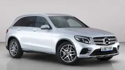 Used Mercedes GLC220 AMG line 170 HP (125 kW) 2017 Silver SUV