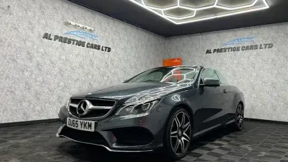 Used Mercedes E200 AMG line 184 HP (135 kW) 2015 Grey Cabriolet