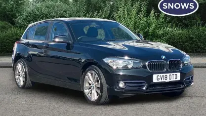 Used BMW 118 Sport Line 136 HP (100 kW) 2017 Black Hatchback