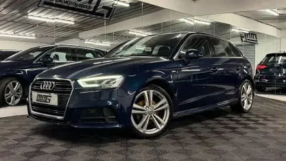 Used Audi A3 Sportback S-Line 110 HP (80 kW) 2016 Blue Hatchback