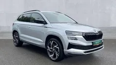 Brilliant silver metallic Used 2024 Skoda Karoq SportLine SUV | £29,240 (Fair price)
