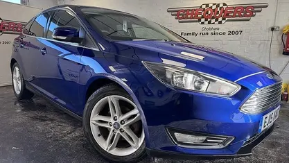 Blue Used 2015 Ford Focus Titanium Hatchback | £9,750 (Fair price)
